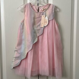 Pink and Silver Kids Dress